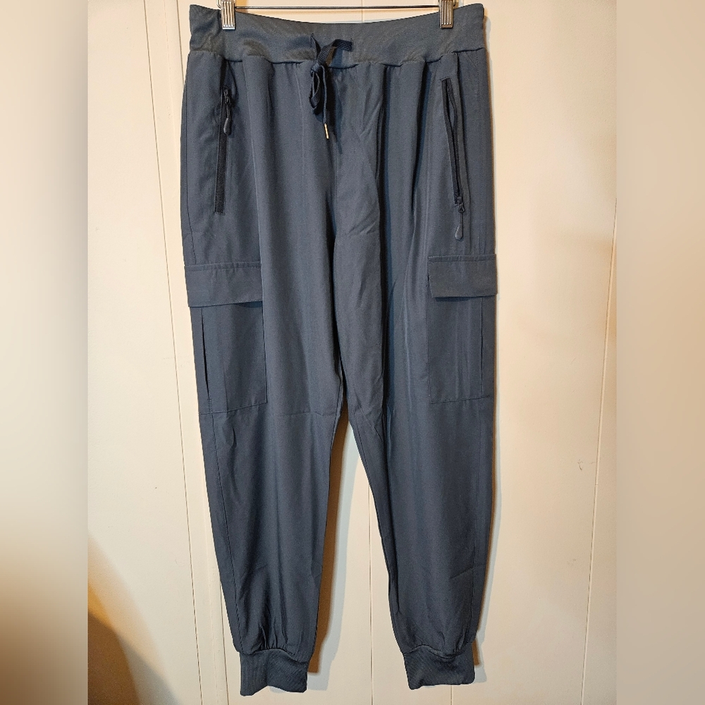 NWOT Steel Grey Cargo Joggers